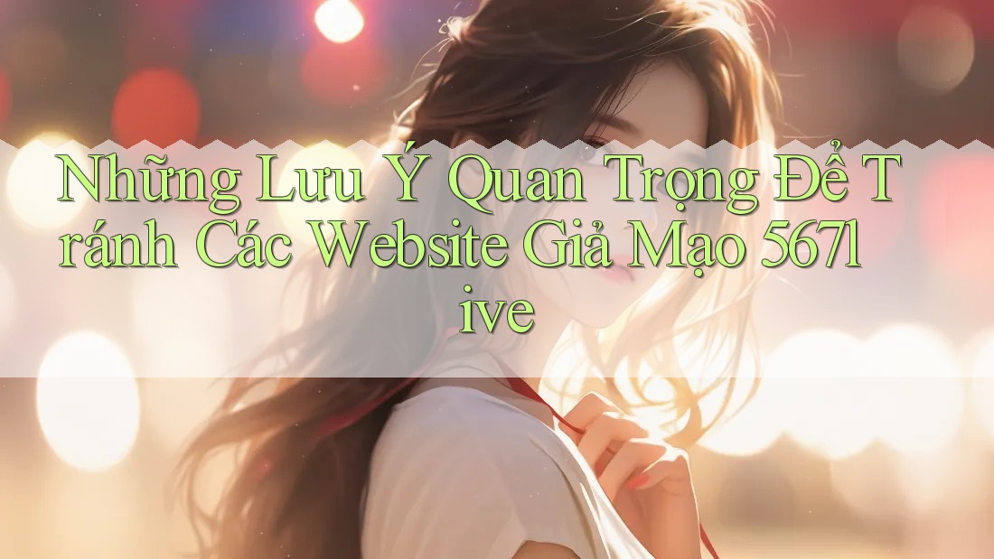 Những Lưu Ý Quan Trọng Để Tránh Các Website Giả Mạo 567live