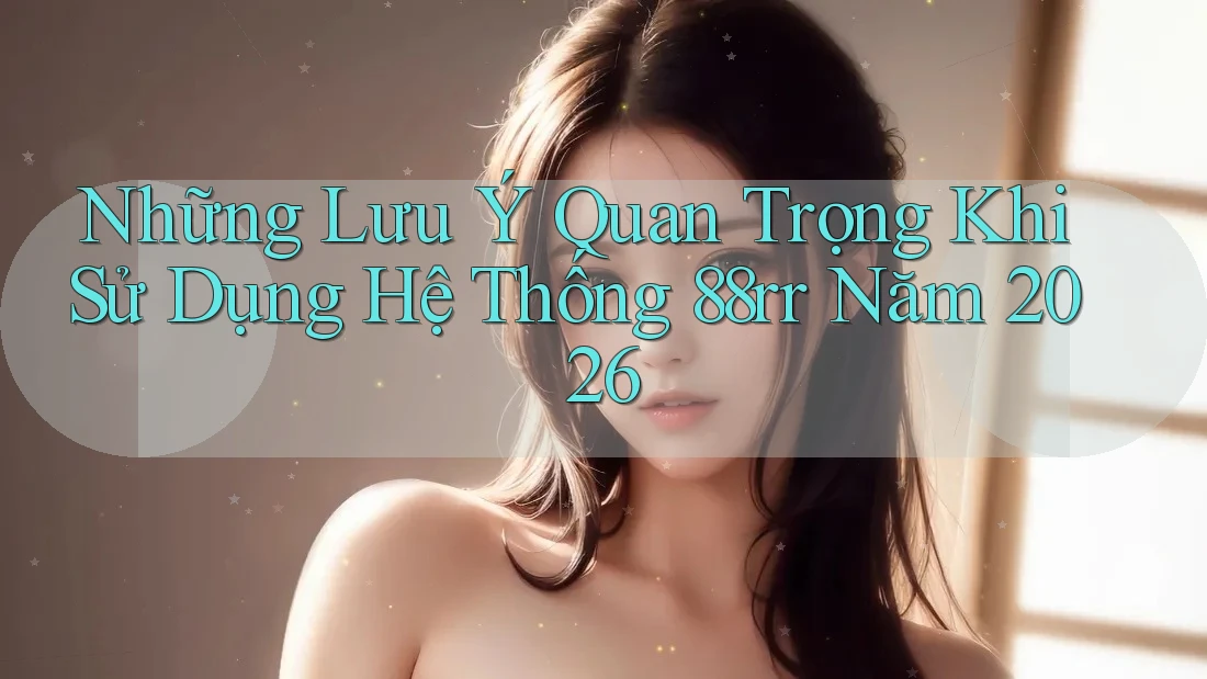 Những Lưu Ý Quan Trọng Khi Sử Dụng Hệ Thống 88rr Năm 2026