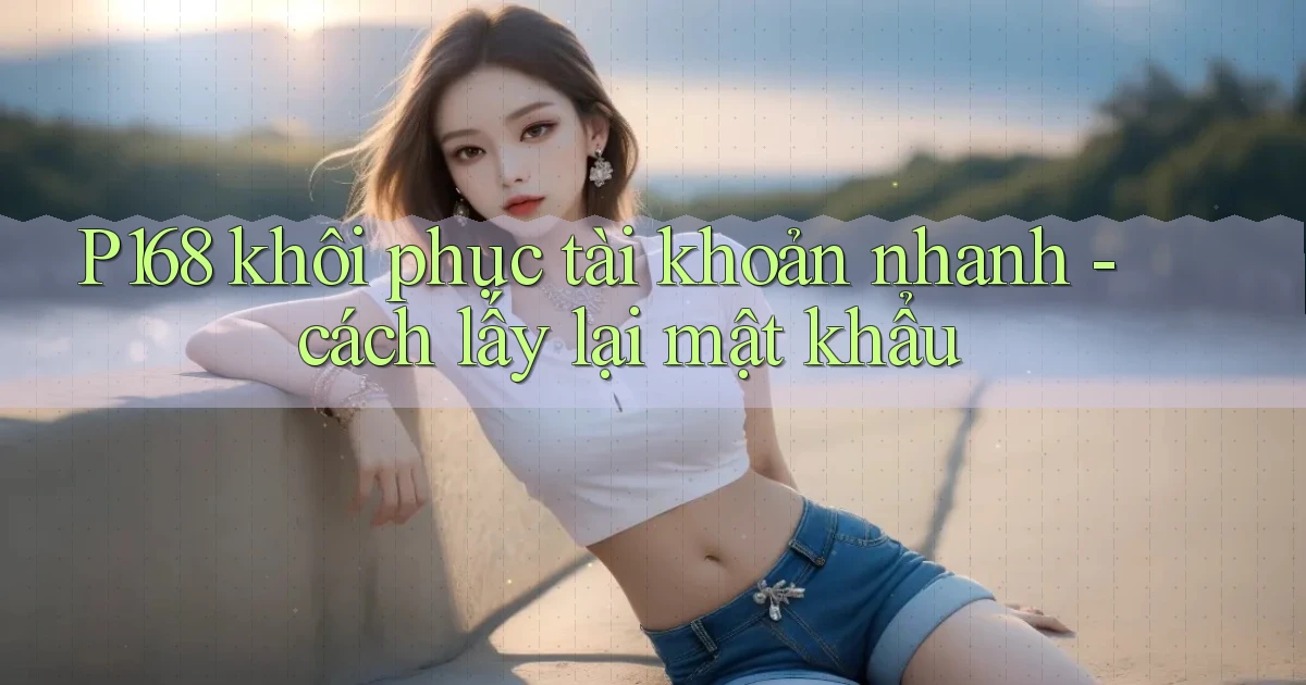 P168 khôi phục tài khoản nhanh   cách lấy lại mật khẩu