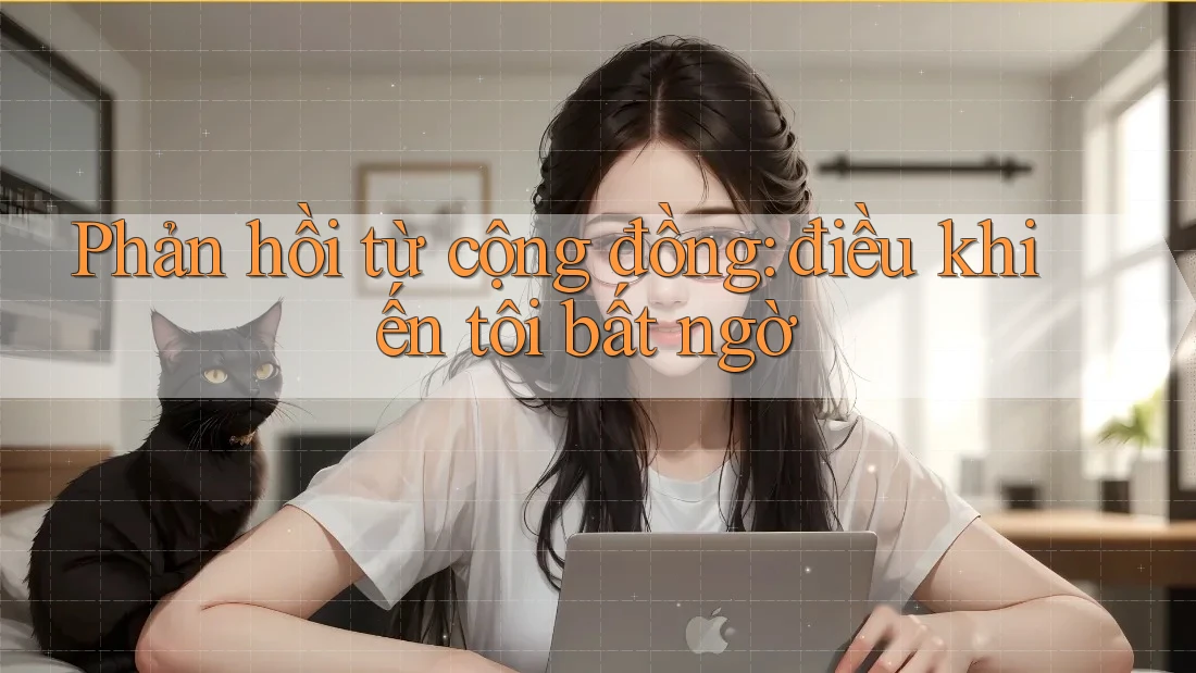 Phản hồi từ cộng đồng: điều khiến tôi bất ngờ