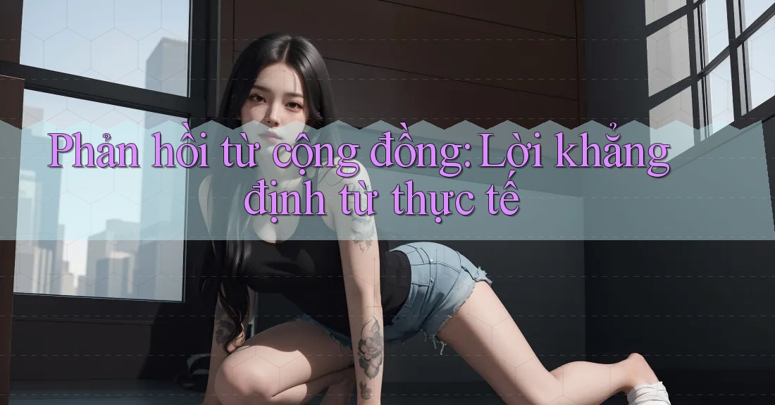 Phản hồi từ cộng đồng: Lời khẳng định từ thực tế