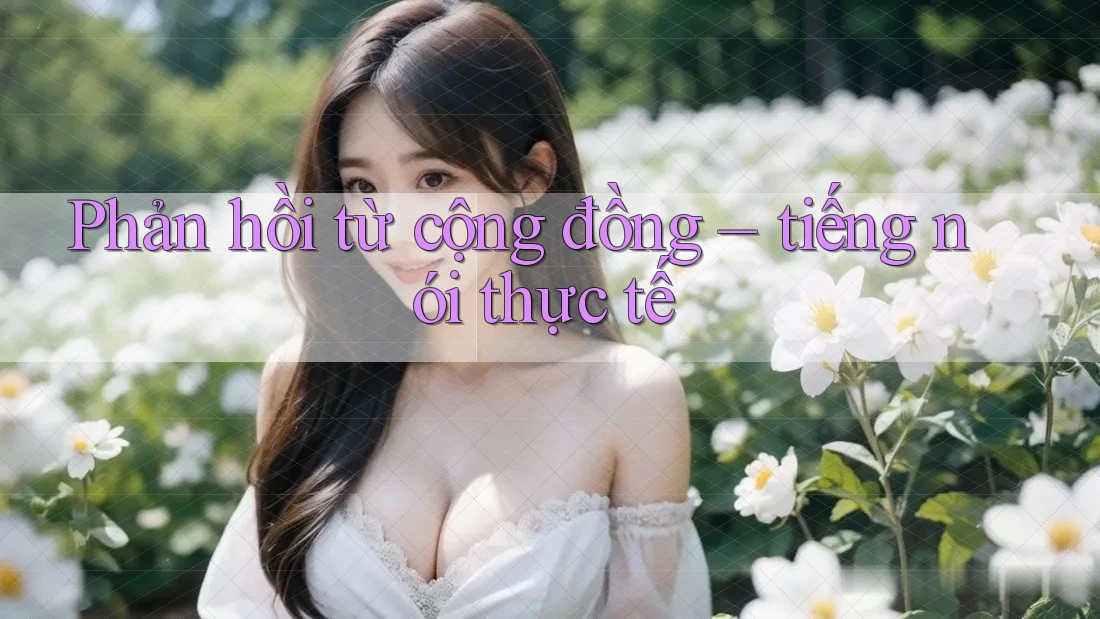 Phản hồi từ cộng đồng: tiếng nói thực tế