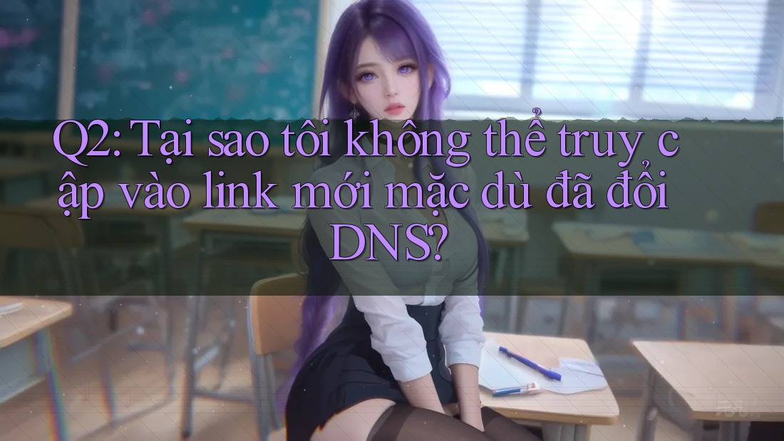 Q2: Tại sao tôi không thể truy cập vào link mới mặc dù đã đổi DNS?
