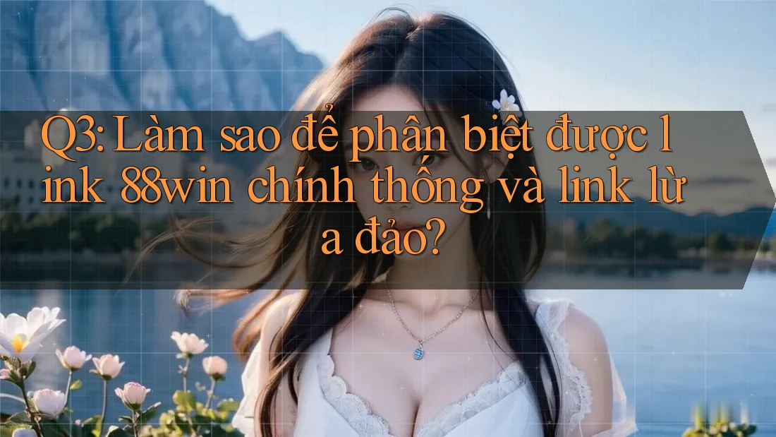 Q3: Làm sao để phân biệt được link 88win chính thống và link lừa đảo?