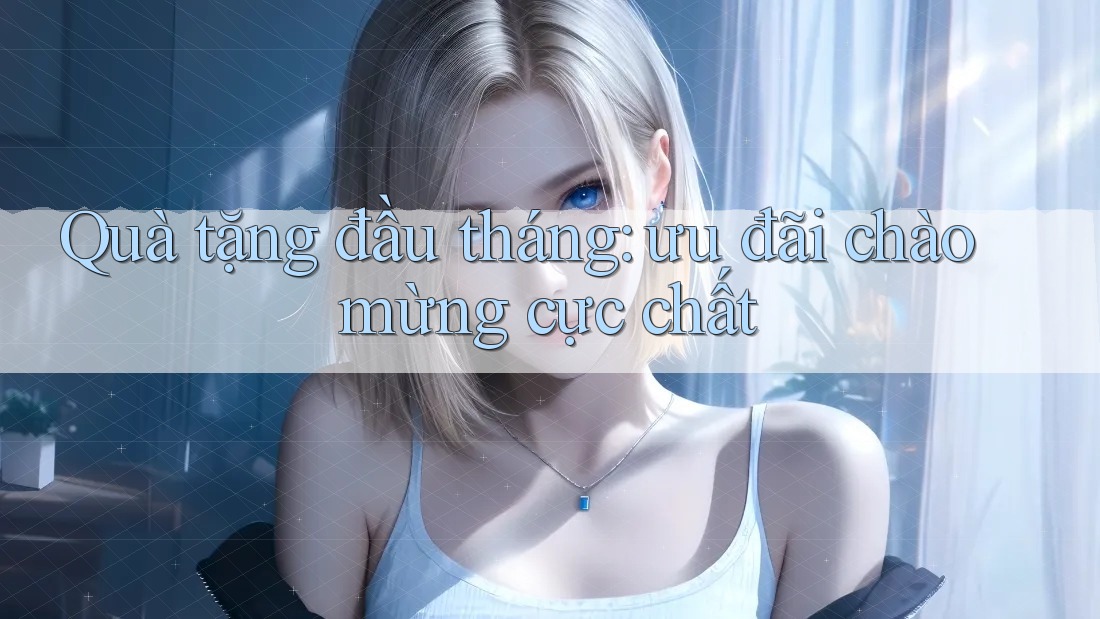 Quà tặng đầu tháng: ưu đãi chào mừng cực chất