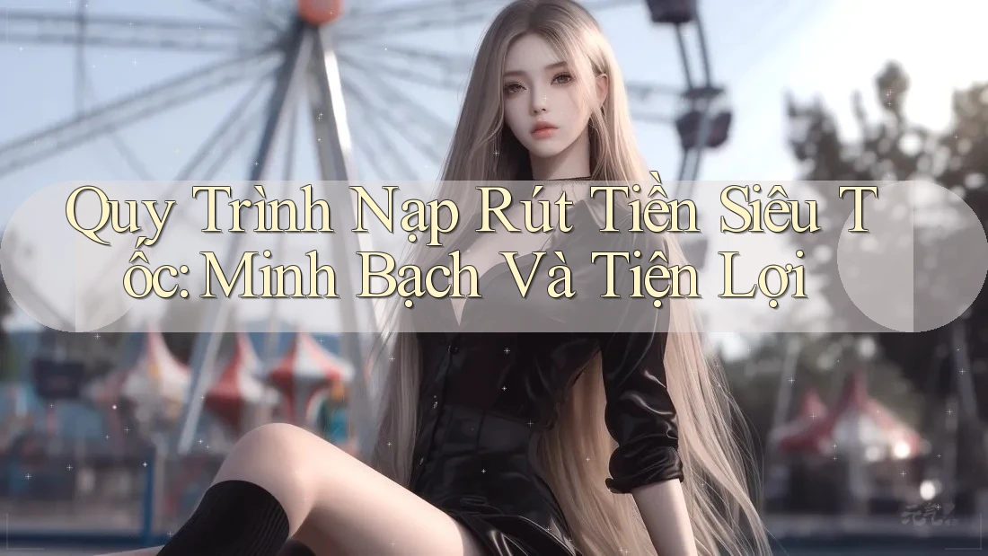 Quy Trình Nạp Rút Tiền Siêu Tốc: Minh Bạch Và Tiện Lợi