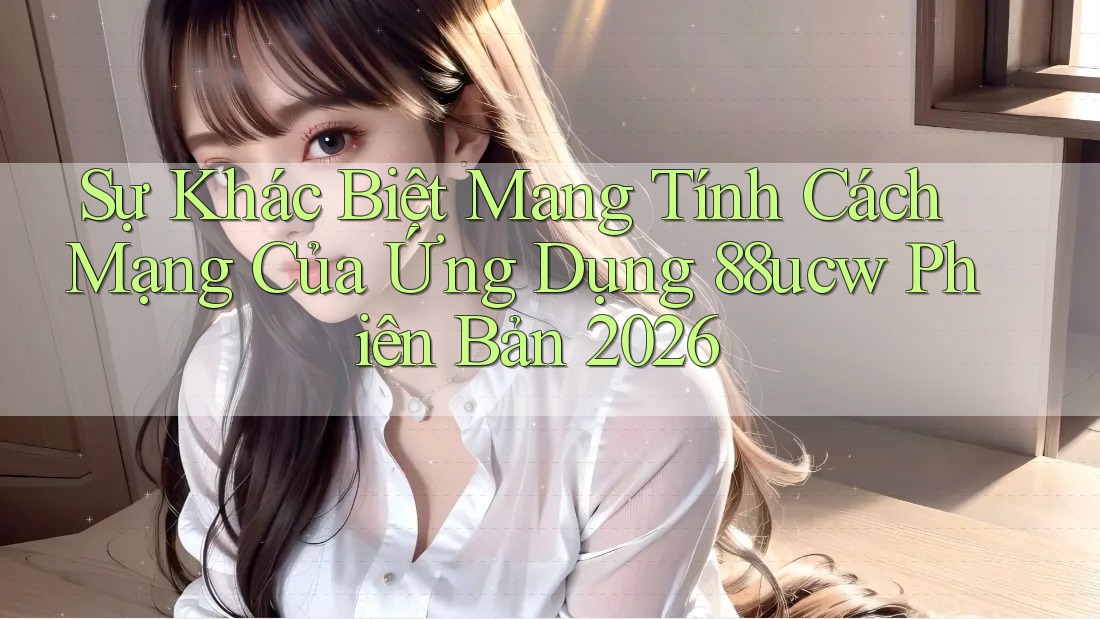 Sự Khác Biệt Mang Tính Cách Mạng Của Ứng Dụng 88ucw Phiên Bản 2026