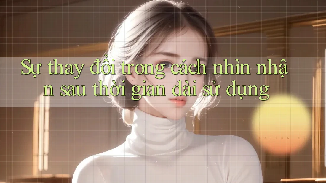 Sự thay đổi trong cách nhìn nhận sau thời gian dài sử dụng Sự thay đổi trong cách nhìn nhận sau thời gian dài sử dụng