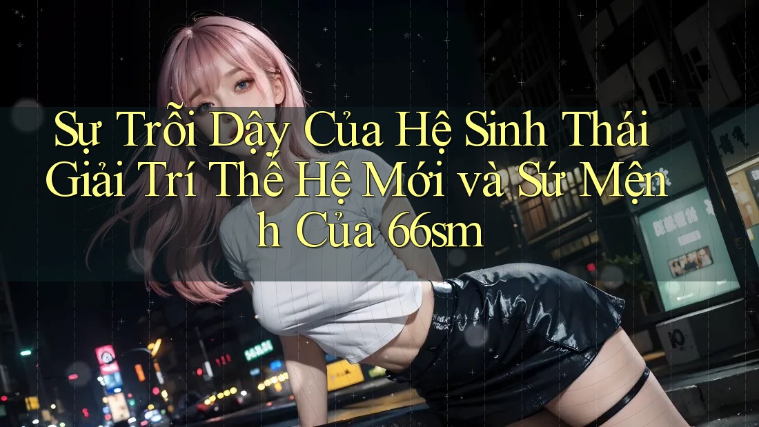 Sự Trỗi Dậy Của Hệ Sinh Thái Giải Trí Thế Hệ Mới và Sứ Mệnh Của 66sm