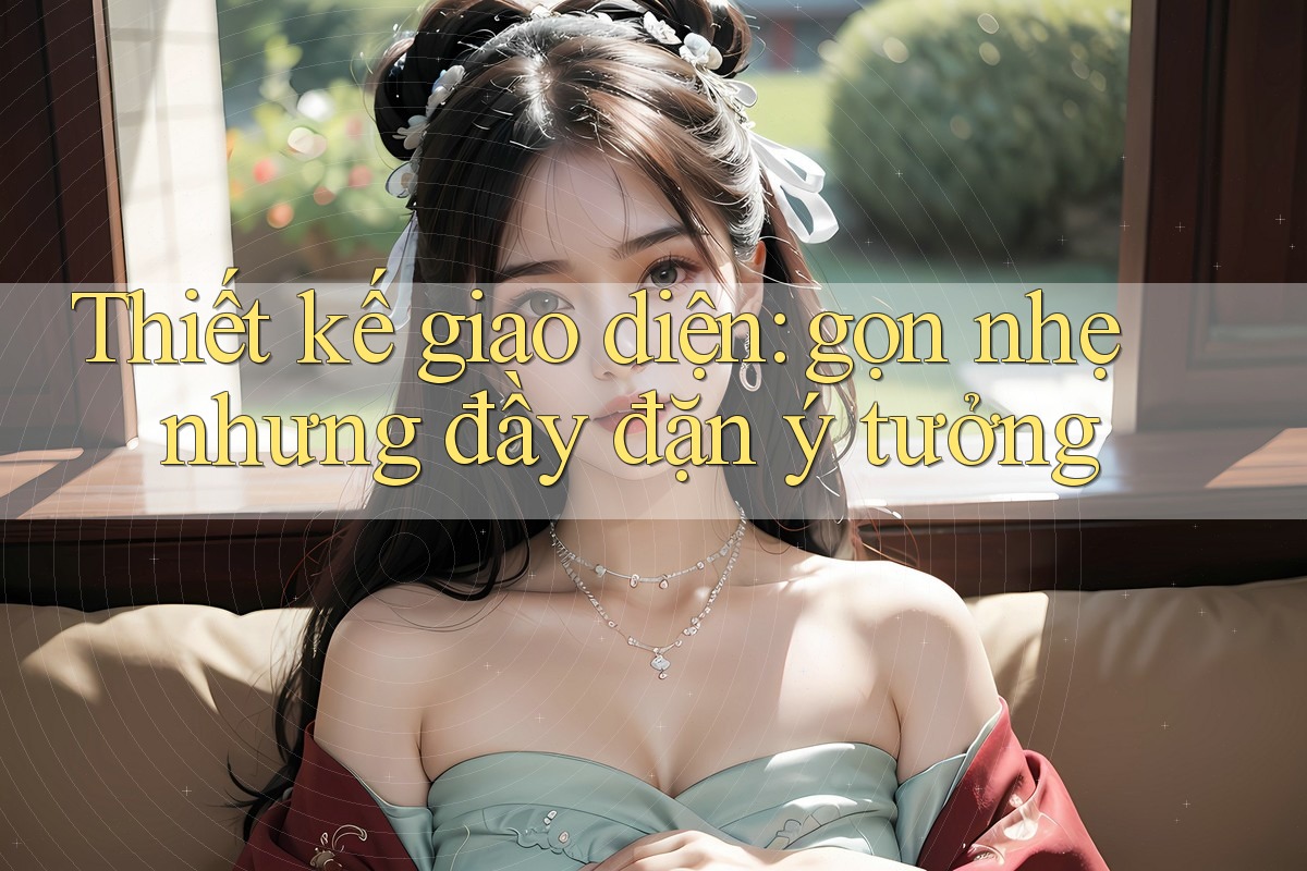 Thiết kế giao diện: gọn nhẹ nhưng đầy đặn ý tưởng