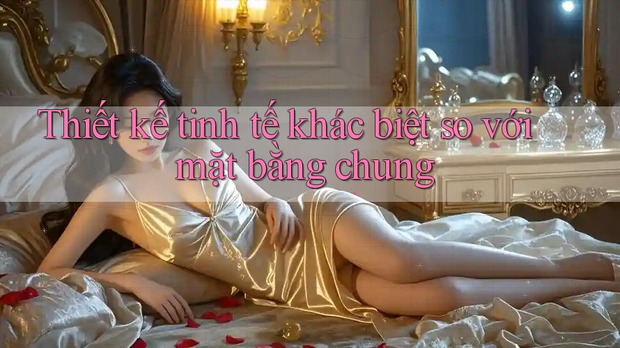 Thiết kế tinh tế khác biệt so với mặt bằng chung Thiết kế tinh tế khác biệt so với mặt bằng chung
