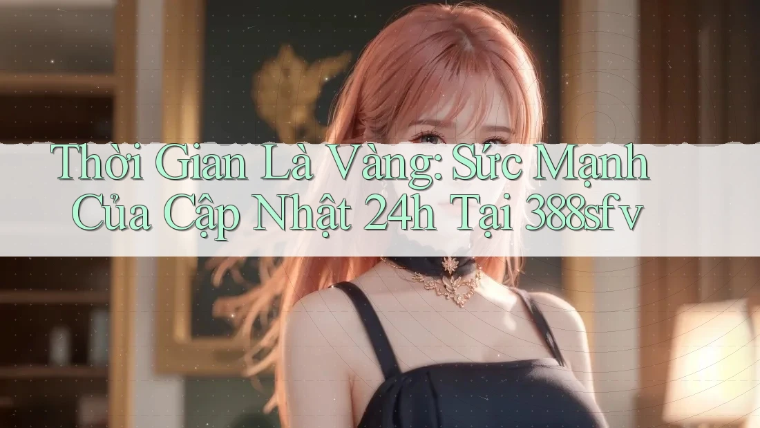 Thời Gian Là Vàng: Sức Mạnh Của Cập Nhật 24h Tại 388sfv