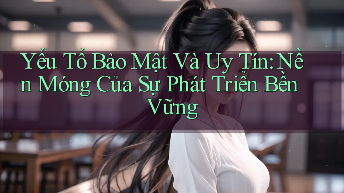 Yếu Tố Bảo Mật Và Uy Tín: Nền Móng Của Sự Phát Triển Bền Vững Yếu Tố Bảo Mật Và Uy Tín: Nền Móng Của Sự Phát Triển Bền Vững